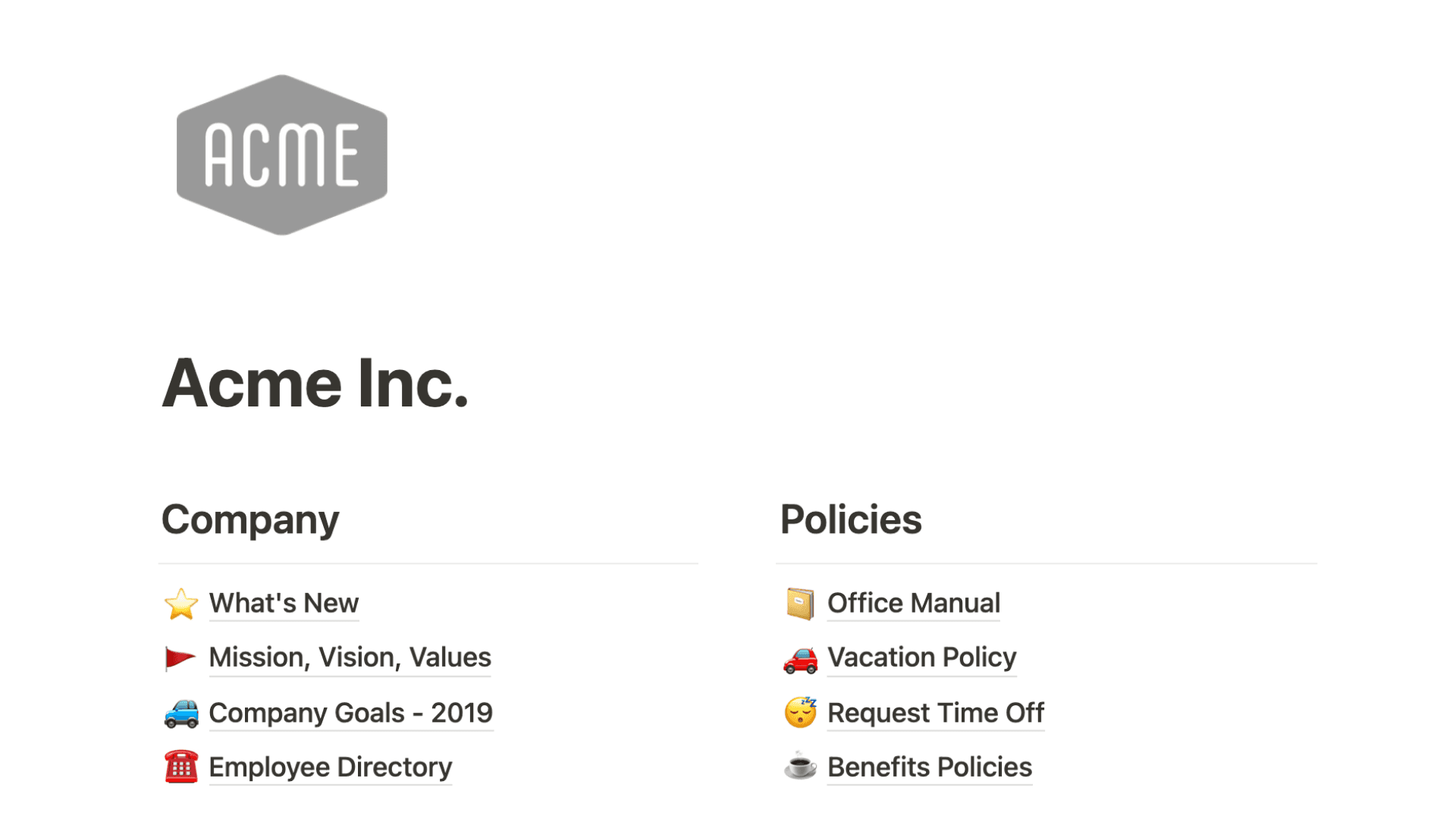 Workspace & sidebar