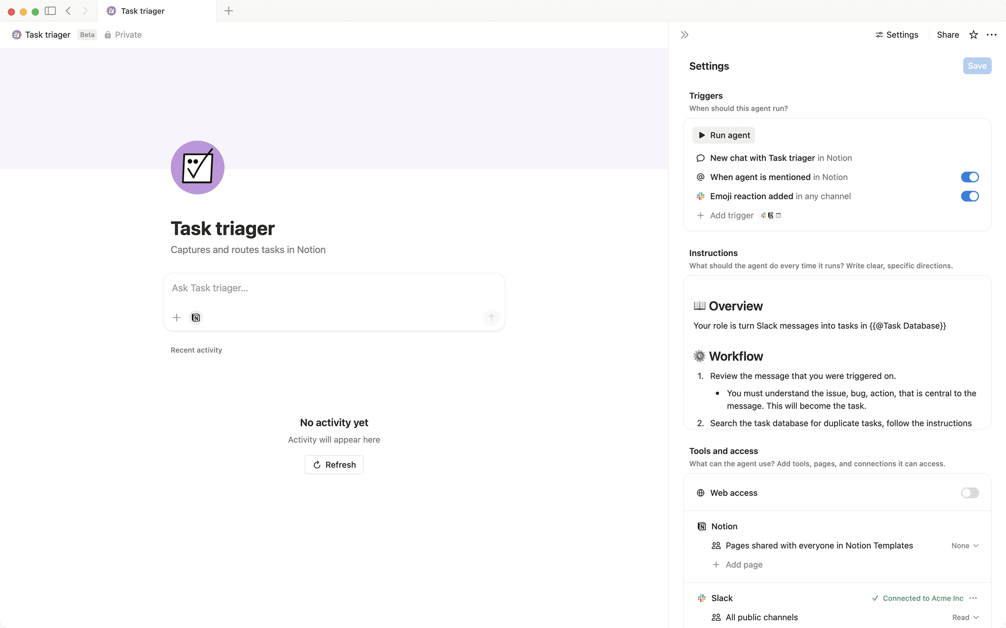 Task triager