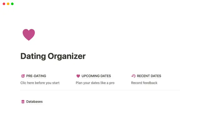 Dating Organizer